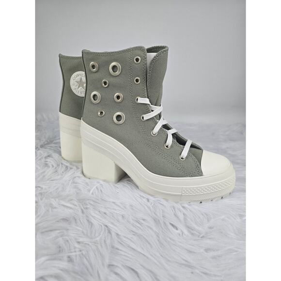 Converse Chuck 70 De Luxe Heel Hi Metal Rings Platform Women's 7.5 Men's 5.5 - Picture 11 of 13